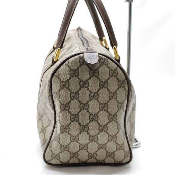 Authentic Gucci Vintage Brown PVC Hand Bag mn388-112725 - Picture 4 of 16